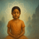 Representação de Shanti Devi Criança